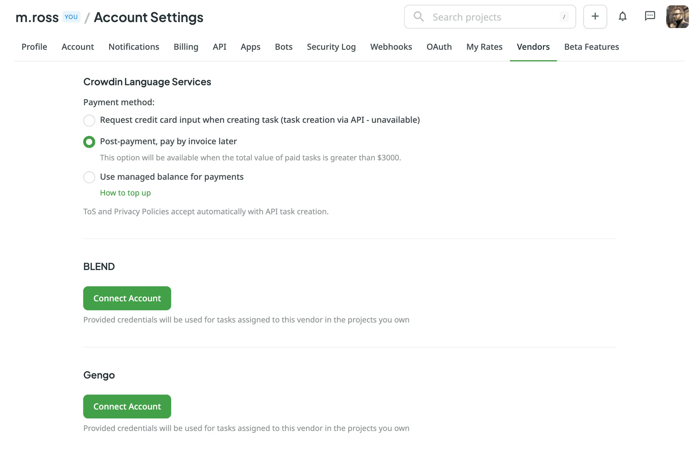 Connect BLEND